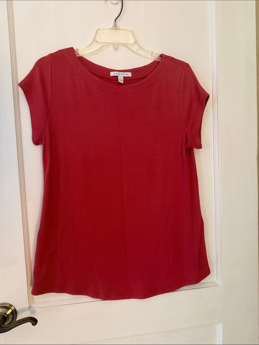 Dylan Short Sleeve Boat Neck Knit Tee